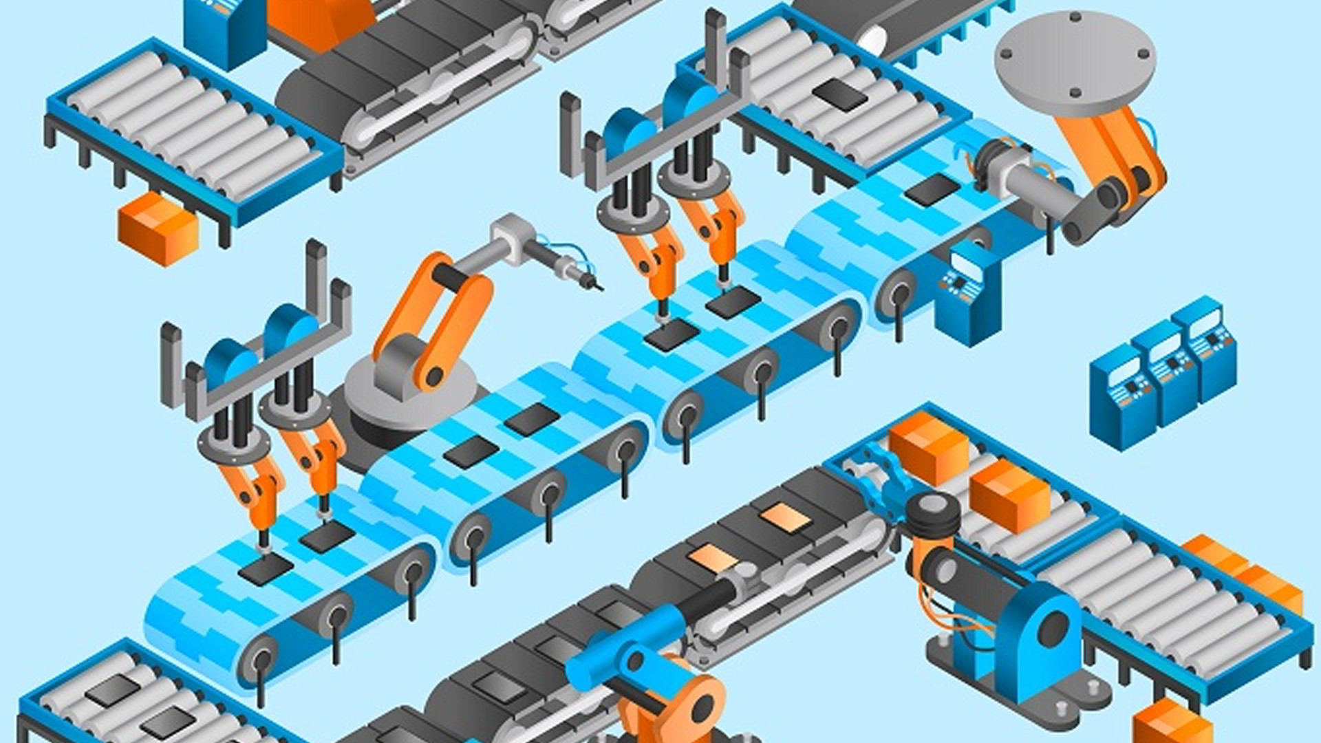 Of some machines that is. Имитационное моделирование цепей поставок. Robot isometric pics. G71200 automatizado. Automated workplace.